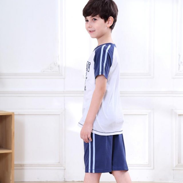LeJin Children Boys Clothing Set Kids Clothes Kids Costume Suit Costumes for Boys Casual Wear Shorts for Summer in 100% Cotton