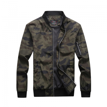 Quality Men's Camouflage Zipper Jackets Male Coats Camo Bomber Jacket Mens Hip Brand Clothing Autumn Outwear Plus Size M-7XL