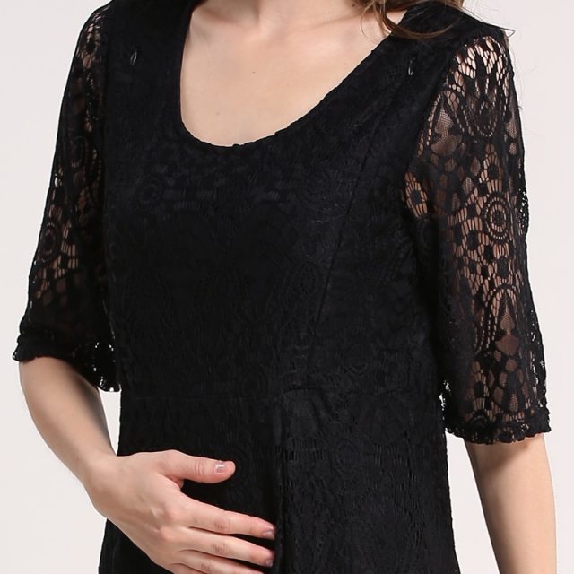 Emotion Moms New Lace maternity clothes Party Maternity Dresses Nursing Breastfeeding Dress for Pregnant Women Pregnancy dress
