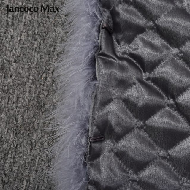 New Arrival Women Real Ostrich Fur Long Coat Casual Lady Natural Fur Jacket Turkey Feather S7381