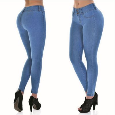 2018 Spring Jeans For Women Slim Skinny Bodycon Denim Jean Pantalon Femme Pencil Pants Plus Size S-XXL