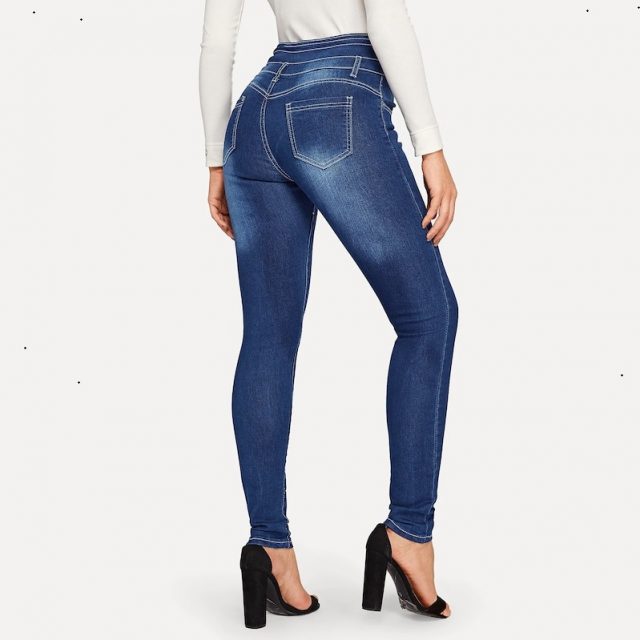 S – XXL Skinny Thin High Waist Pencil Pants Women Elastic Sexy Denim Jeans Trousers