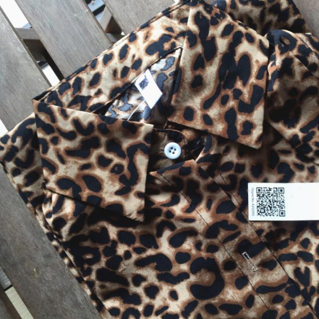 4XL Plus size long Autumn Women’s Blouse Shirt Leopard Batwing Sleeve Loose Big Size Stand Shirts Blouses Clothes Fashion 2018