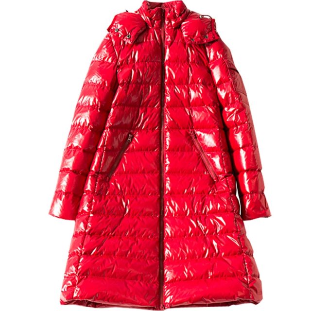 2019 Winter Large size Women down jacket Hooded Loose thick warm Female down coat Zip High quality Overcoat Elegant YNZZU 9O050