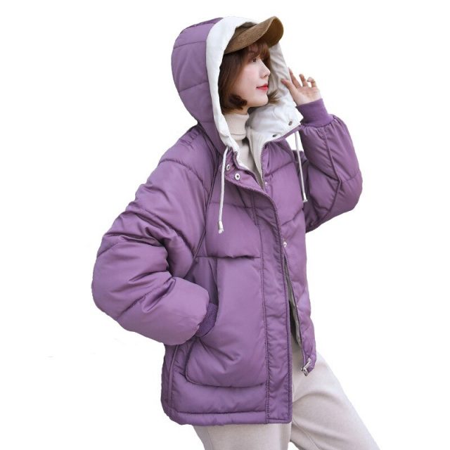 Women Jackets Women Parka Winter Short Generation Jacket Waist New Big Pocket Female Leisure Coat Down Cotton Jacket BWH005