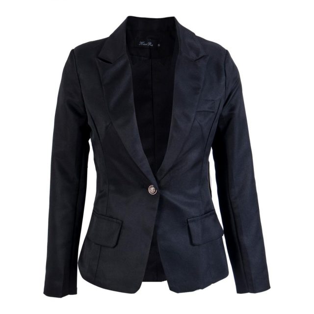 Robe Femme Hot Selling Women Slim OL Suit Casual Blazer Jacket Coat Tops Outwear Long Sleeve Plus Sized formal single button clo