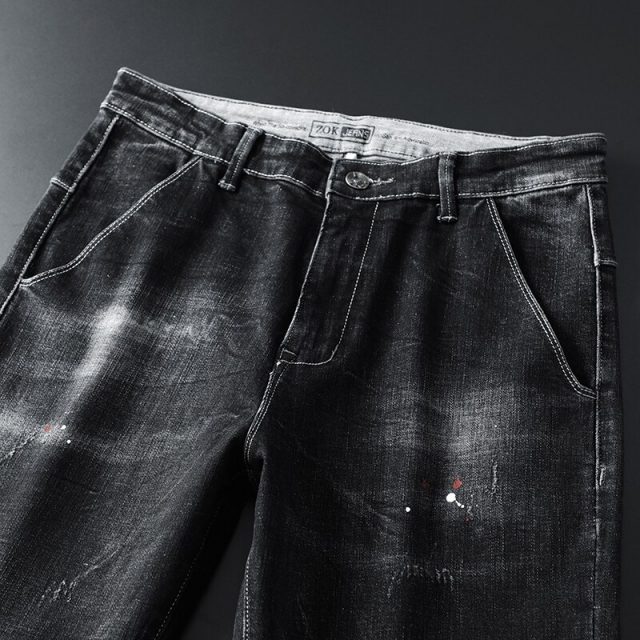 DEE MOONLY retail & wholesale brand jeans men pants ,Leisure&Casual pants,Zipper fly Straight Cotton Men biker Jeans trousers