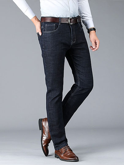 Xuansheng black men's jeans 2019 new classic fashion design straight stretch high waist loose denim large size streetwear jeans