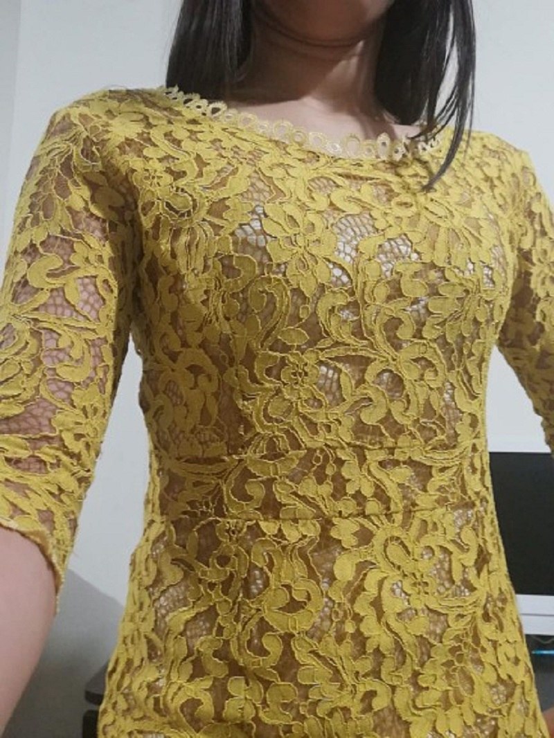 Lguc.H 2018 Luxury Lace Dress Autumn Wrap Dress Noodles Elegant Lady Evening Party Dress Women Clothes Trendy Clothing Yellow XL Lguc.H 2018 Luxury Lace Dress Autumn Wrap Dress Noodles Elegant Lady Evening Party Dress Women Clothes Trendy Clothing Yellow XL