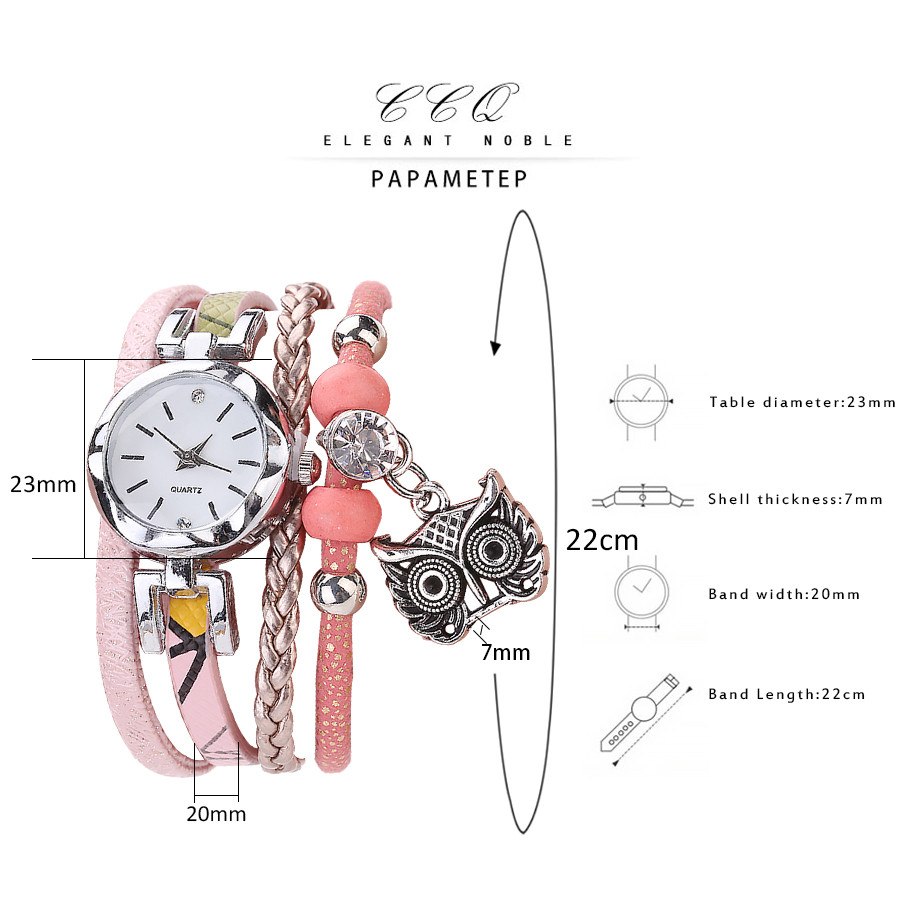 Women Girls Clock Analog Quartz Pendant Owl Ladies Dress Bracelet Watches Relogio Feminino Casual Bayan Kol Saati Hot sale #5/22 Women Girls Clock Analog Quartz Pendant Owl Ladies Dress Bracelet Watches Relogio Feminino Casual Bayan Kol Saati Hot sale #5/22