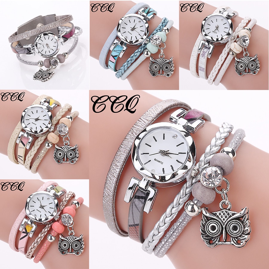 Women Girls Clock Analog Quartz Pendant Owl Ladies Dress Bracelet Watches Relogio Feminino Casual Bayan Kol Saati Hot sale #5/22 Women Girls Clock Analog Quartz Pendant Owl Ladies Dress Bracelet Watches Relogio Feminino Casual Bayan Kol Saati Hot sale #5/22