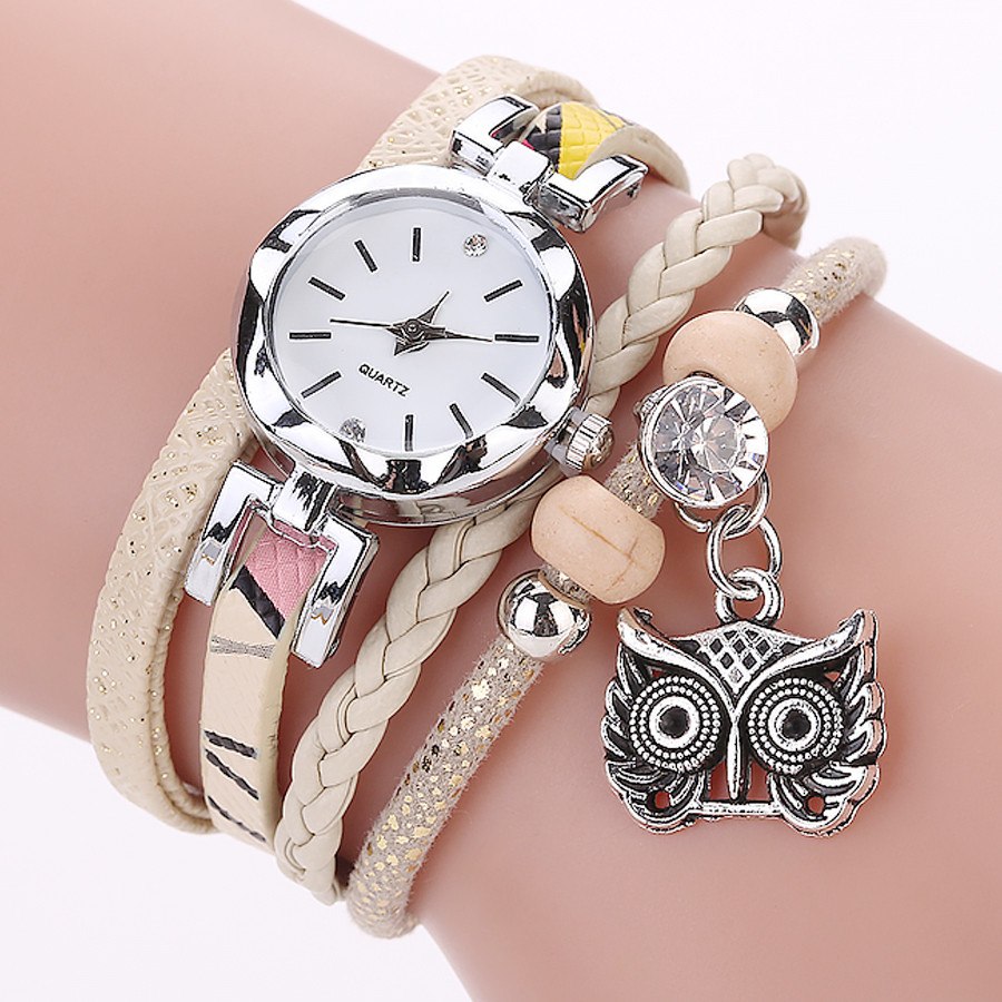 Women Girls Clock Analog Quartz Pendant Owl Ladies Dress Bracelet Watches Relogio Feminino Casual Bayan Kol Saati Hot sale #5/22 Women Girls Clock Analog Quartz Pendant Owl Ladies Dress Bracelet Watches Relogio Feminino Casual Bayan Kol Saati Hot sale #5/22
