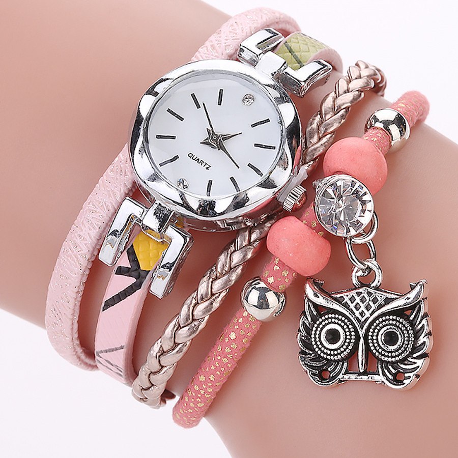 Women Girls Clock Analog Quartz Pendant Owl Ladies Dress Bracelet Watches Relogio Feminino Casual Bayan Kol Saati Hot sale #5/22 Women Girls Clock Analog Quartz Pendant Owl Ladies Dress Bracelet Watches Relogio Feminino Casual Bayan Kol Saati Hot sale #5/22