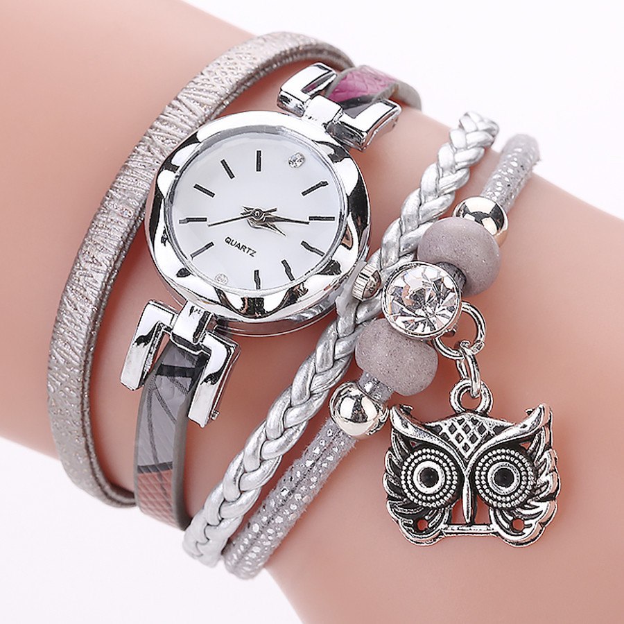 Women Girls Clock Analog Quartz Pendant Owl Ladies Dress Bracelet Watches Relogio Feminino Casual Bayan Kol Saati Hot sale #5/22 Women Girls Clock Analog Quartz Pendant Owl Ladies Dress Bracelet Watches Relogio Feminino Casual Bayan Kol Saati Hot sale #5/22