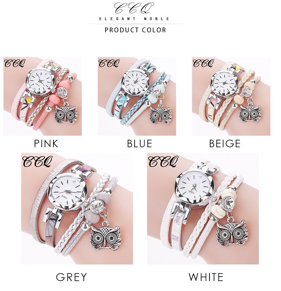 Women Girls Clock Analog Quartz Pendant Owl Ladies Dress Bracelet Watches Relogio Feminino Casual Bayan Kol Saati Hot sale #5/22 Women Girls Clock Analog Quartz Pendant Owl Ladies Dress Bracelet Watches Relogio Feminino Casual Bayan Kol Saati Hot sale #5/22