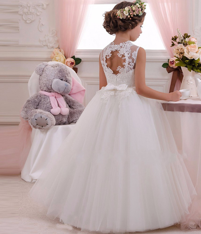 Girls Evening Party Dress 2019 Summer Kids Dresses For Girls Children Costume Elegant Princess Dress Flower Girls Wedding Dress