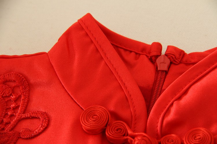 2018 Spring New Girls Cheongsam Princess Dress Flower Girl Birthday Costumes Embroidered Flower Tutu Dress or With wrap 2pcs 2018 Spring New Girls Cheongsam Princess Dress Flower Girl Birthday Costumes Embroidered Flower Tutu Dress or With wrap 2pcs