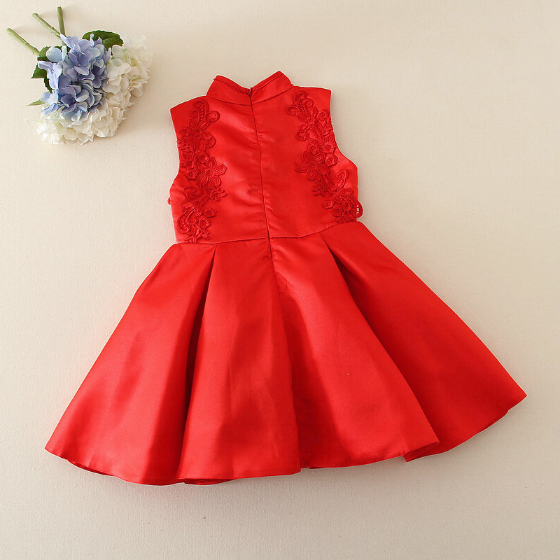 2018 Spring New Girls Cheongsam Princess Dress Flower Girl Birthday Costumes Embroidered Flower Tutu Dress or With wrap 2pcs 2018 Spring New Girls Cheongsam Princess Dress Flower Girl Birthday Costumes Embroidered Flower Tutu Dress or With wrap 2pcs