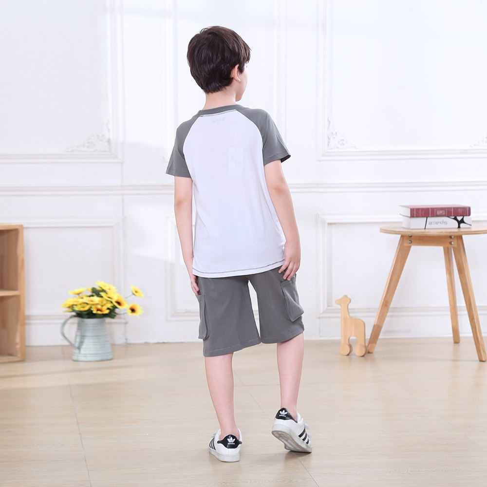 LeJin Children Boys Clothing Set Kids Clothes Kids Costume Suit Costumes for Boys Casual Wear Shorts for Summer in 100% Cotton LeJin Children Boys Clothing Set Kids Clothes Kids Costume Suit Costumes for Boys Casual Wear Shorts for Summer in 100% Cotton