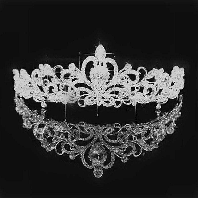 2018 Women Princess Crown Headband Crystal Rhinestone Tiara And Crowns Hair Band Jewelry Silver Bridal Hair Accessories Wedding