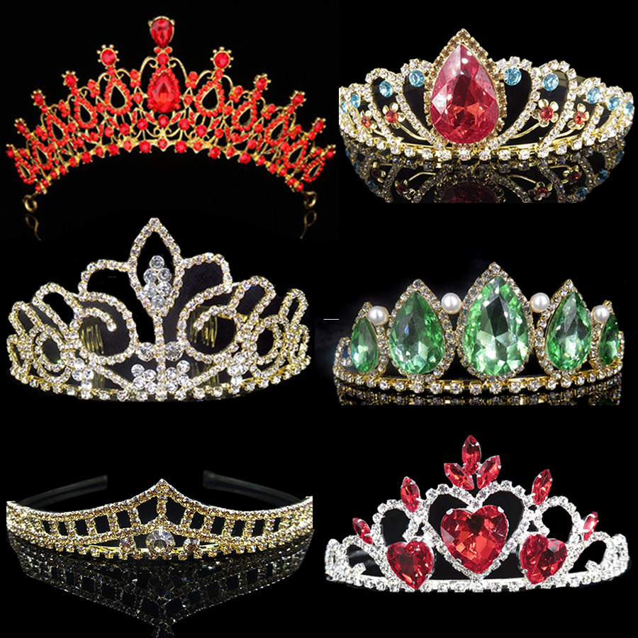 2018 Women Princess Crown Headband Crystal Rhinestone Tiara And Crowns Hair Band Jewelry Silver Bridal Hair Accessories Wedding