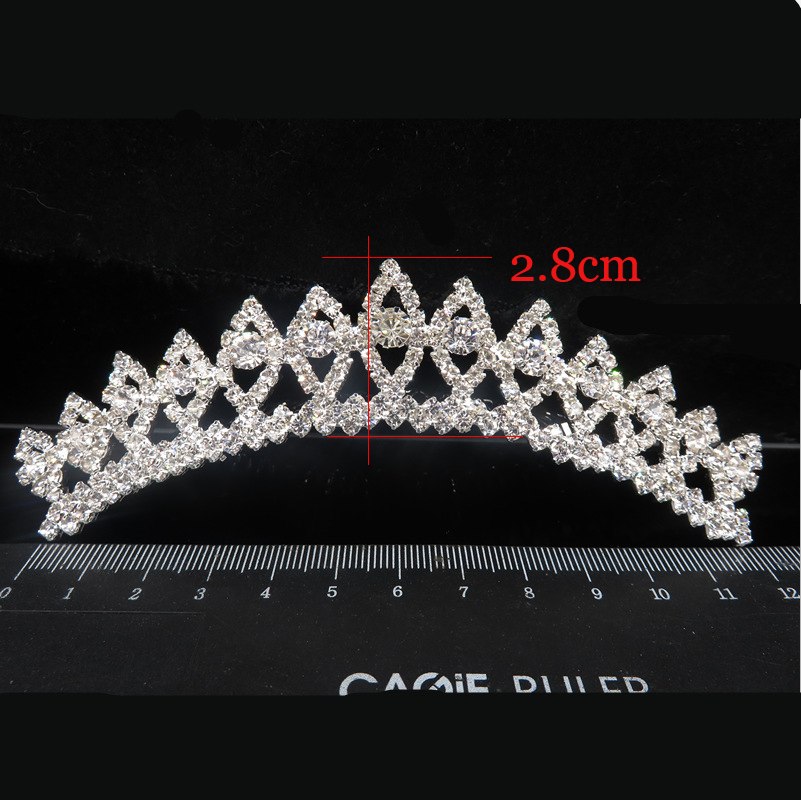 2018 Women Princess Crown Headband Crystal Rhinestone Tiara And Crowns Hair Band Jewelry Silver Bridal Hair Accessories Wedding