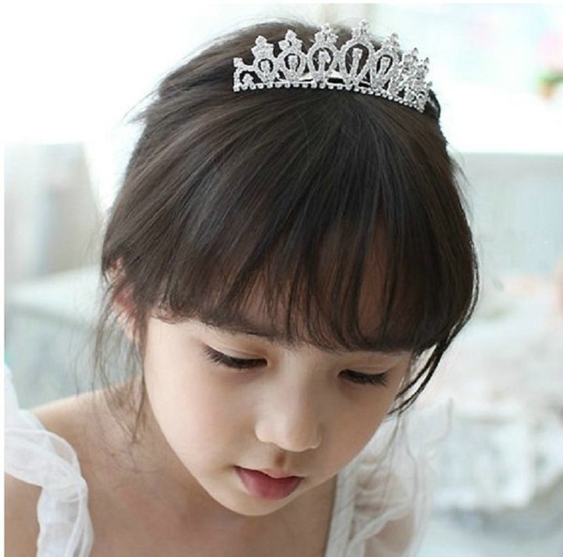 2018 Women Princess Crown Headband Crystal Rhinestone Tiara And Crowns Hair Band Jewelry Silver Bridal Hair Accessories Wedding