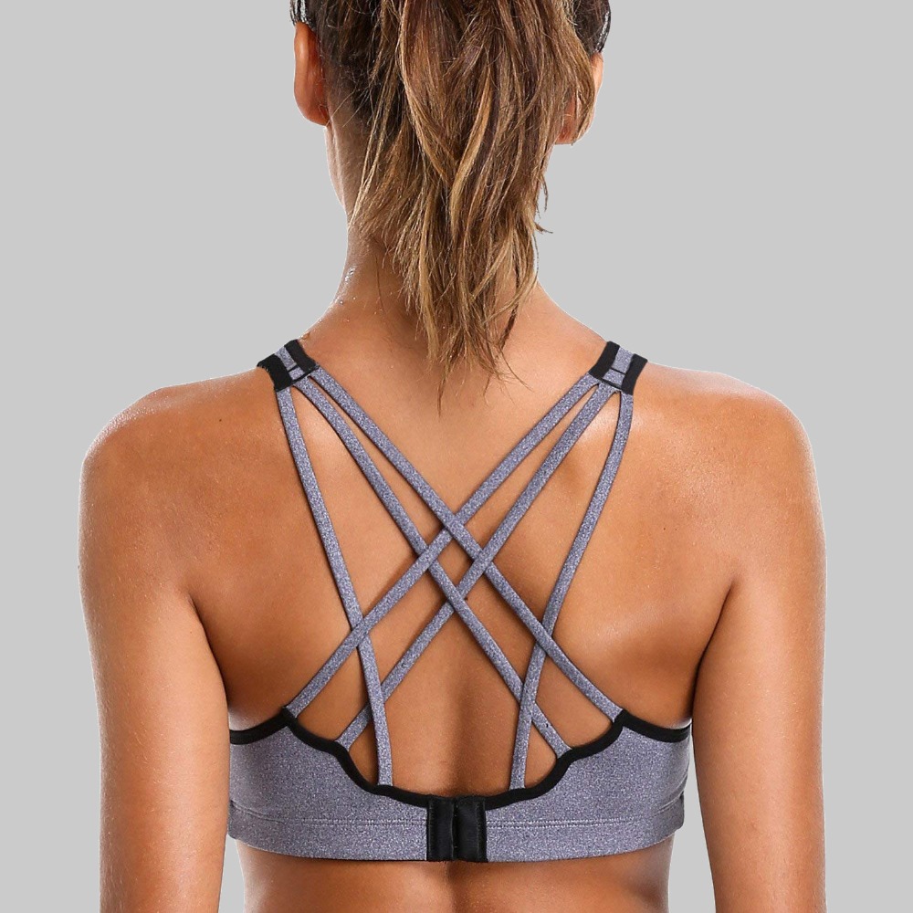 Charmleaks Women Sports Bra Medium Impact Solid Cross Strap Yoga Bra Women Padded Yoga Bra Running Workout Breathable Sport Top Charmleaks Women Sports Bra Medium Impact Solid Cross Strap Yoga Bra Women Padded Yoga Bra Running Workout Breathable Sport Top