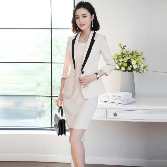 High Quality Autumn Spring Women’s Blazer Lady Blazers Coat Suits Female Single Button Jacket Suit