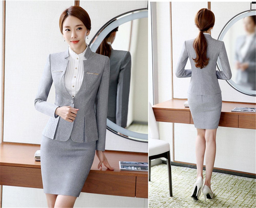 Formal Women Suits Workwear Office Lady Uniform Designs Female Blazer Jacket Set Elegant Pants Jacket Business Pant Suits 2019