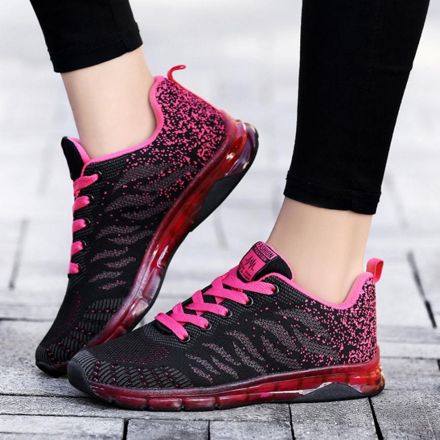 Comfortable Gym Sport Shoes Female Stability Athletic Fitness Sneakers Flying Woven Air Cushion Net Shoes Women Sport Shoes Comfortable Gym Sport Shoes Female Stability Athletic Fitness Sneakers Flying Woven Air Cushion Net Shoes Women Sport Shoes