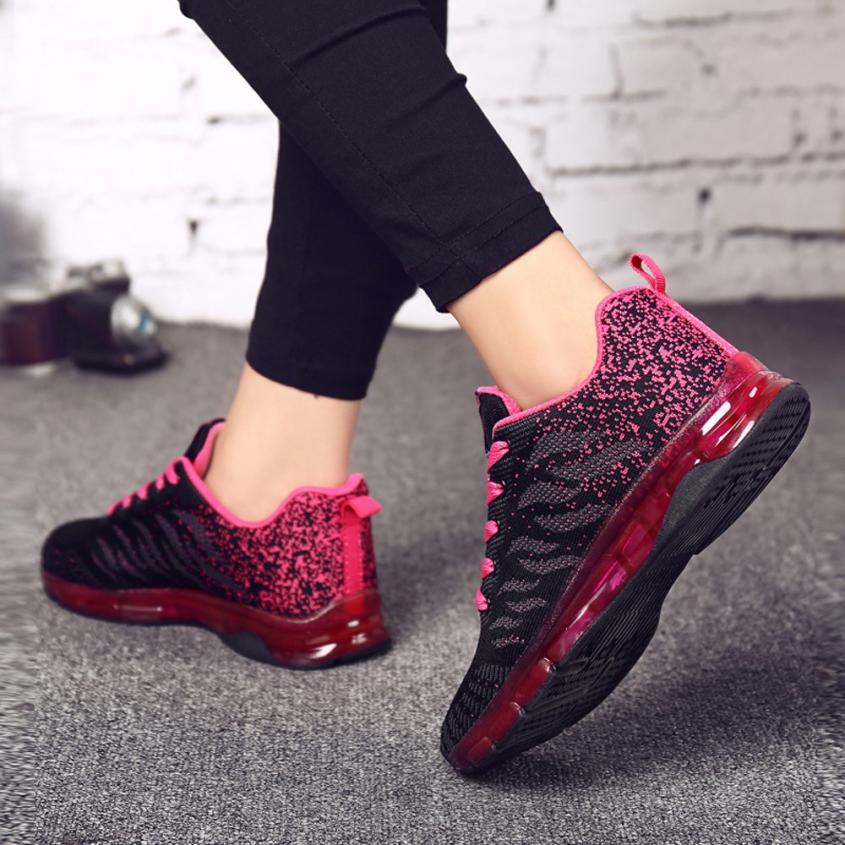 Comfortable Gym Sport Shoes Female Stability Athletic Fitness Sneakers Flying Woven Air Cushion Net Shoes Women Sport Shoes Comfortable Gym Sport Shoes Female Stability Athletic Fitness Sneakers Flying Woven Air Cushion Net Shoes Women Sport Shoes
