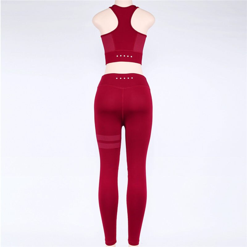 Z&P Gym Clothing Workout Clothes Women Yoga Set Woman Sportswear Fitness Suit Female Solid Leggings Sports Bra Sport Outfit