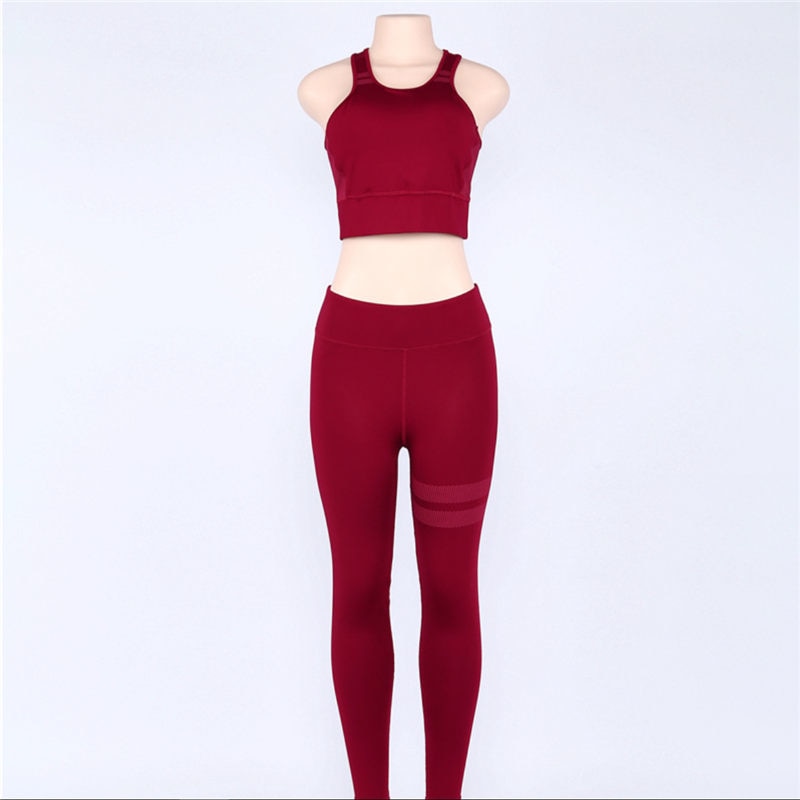 Z&P Gym Clothing Workout Clothes Women Yoga Set Woman Sportswear Fitness Suit Female Solid Leggings Sports Bra Sport Outfit