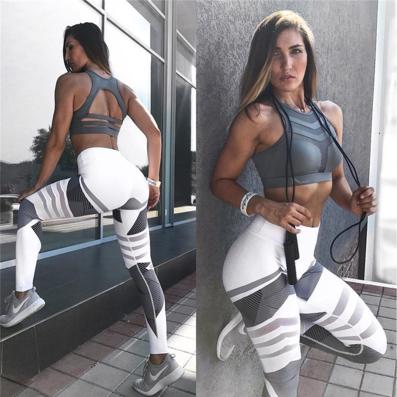 Camo Seamless Yoga Set Women Fitness Set Sportswear Women 2 Piece Yoga Suits Gym Clothing Fitness Clothing Yoga Wear Gym Set