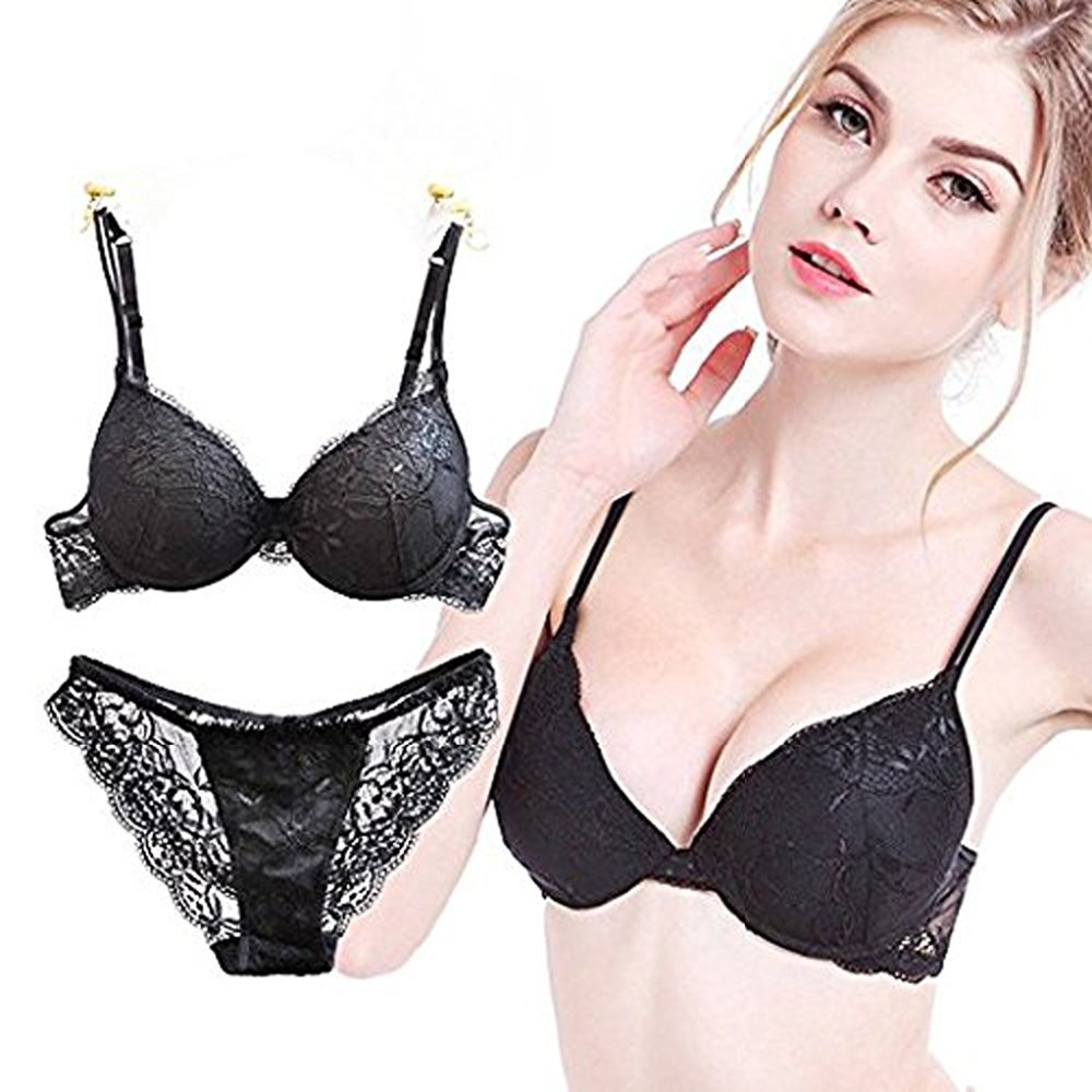 Newest sexy Women Lingerie Lace Bra Set Sexy Transparent Push Up Bra Women Underwear Bra&Panty Sets