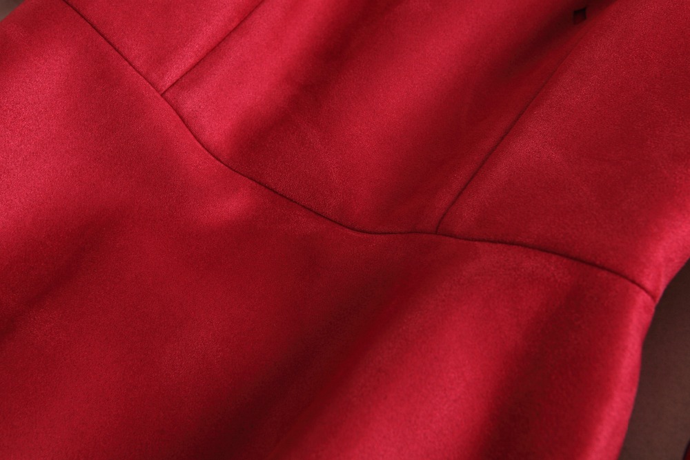 2018 NEW luxury spring Autumn Hollow Out dress Women Clothing winter Party Dress A Line Knee Length slim Suede Fabric dresses 2018 NEW luxury spring Autumn Hollow Out dress Women Clothing winter Party Dress A Line Knee Length slim Suede Fabric dresses