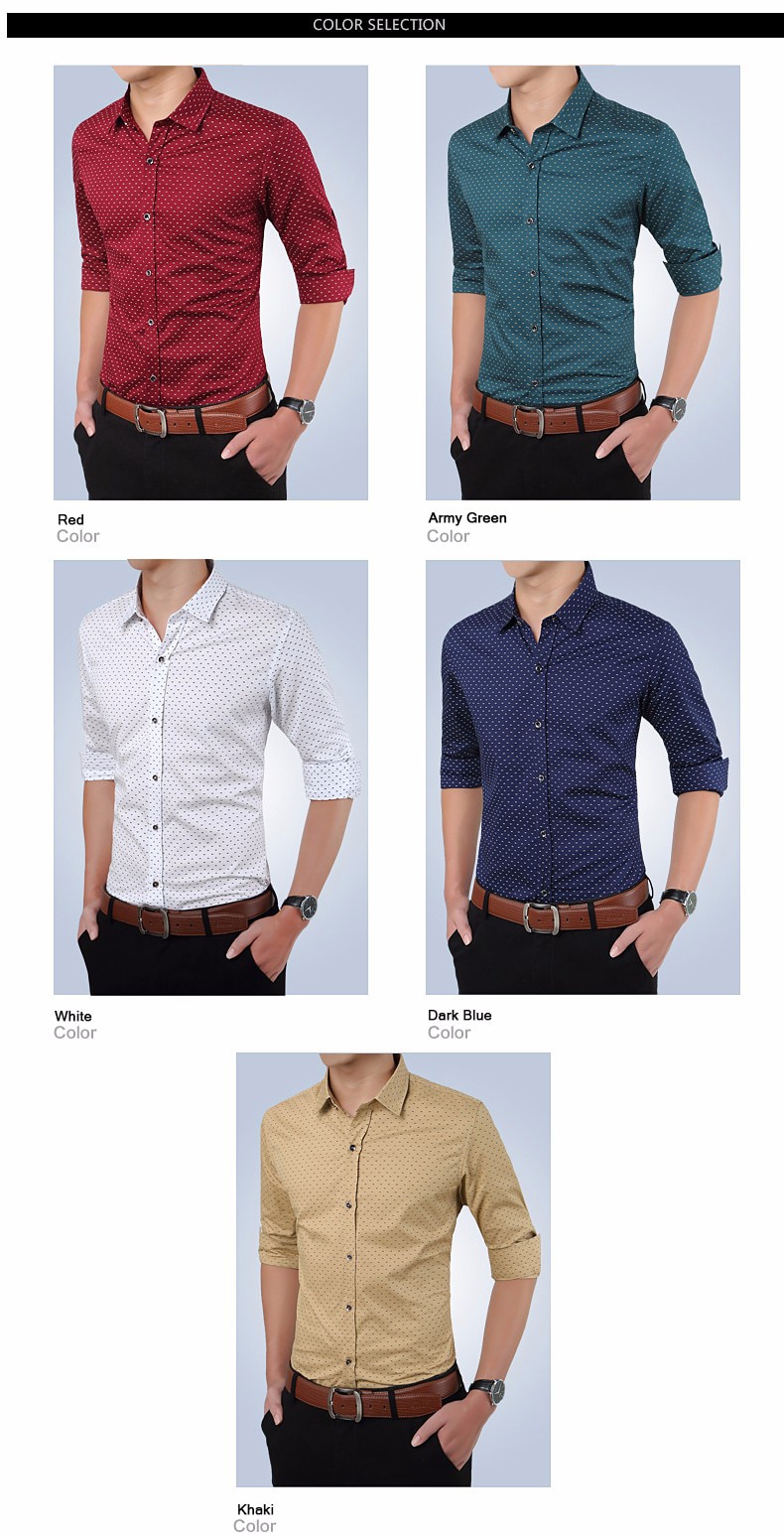 2019 New Autumn Fashion Brand Men Clothes Slim Fit Men Long Sleeve Shirt Men Polka Dot Casual Men Shirt Social Plus Size M-5XL 2019 New Autumn Fashion Brand Men Clothes Slim Fit Men Long Sleeve Shirt Men Polka Dot Casual Men Shirt Social Plus Size M-5XL