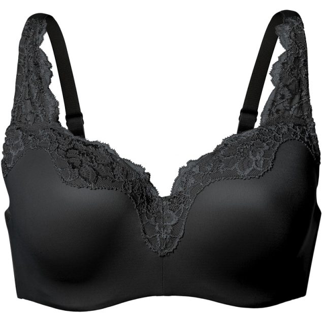 Women’s Full-Coverage Underwire Smooth Lightly Lined No Show Supportive Lace T-shirt Bra