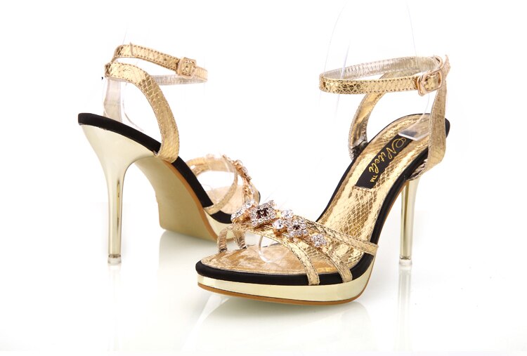 crystal sandals sexy high heel pumps women shoes high heels for wedding shoes woman sandals gold sliver sandalias mujer 2019