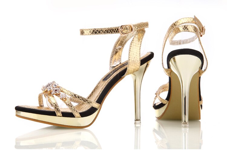 crystal sandals sexy high heel pumps women shoes high heels for wedding shoes woman sandals gold sliver sandalias mujer 2019
