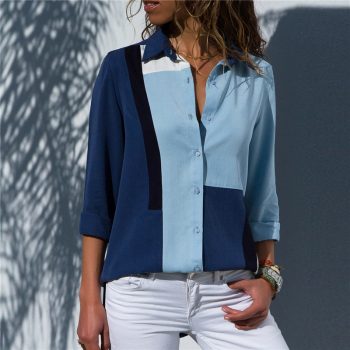 Women's  Long Sleeve Chiffon Blouse