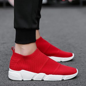 Weweya Size 35-44 Outdoor Lovers Casual Shoes Men Summer Mesh Unisex Sock Shoes Brands Slip On Socks Footwear Sneakers Men Shoes