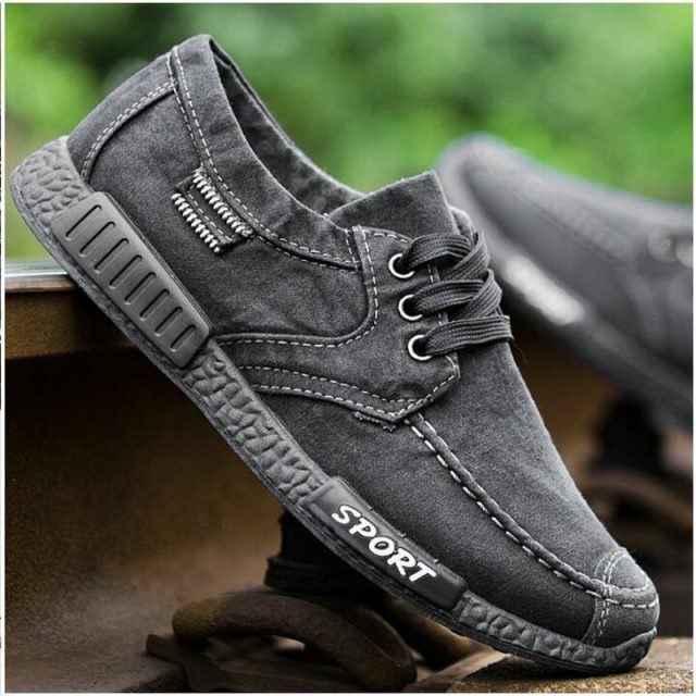 Spring Autumn New 2018 Plimsolls Breathable  Male Tenis Shoes Footwear Canvas Men Shoes Denim Lace-Up Men Casual Shoes LE-70