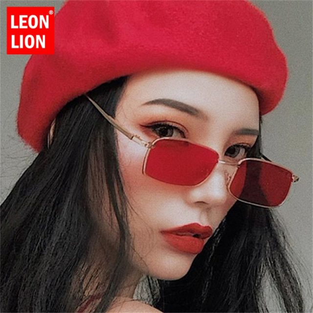 LeonLion 2018 Mirror Street Beat Sunglasses Women/Men Brand Designer Vintage Glasses Lady Driving UV400 Oculos De Sol Gafas