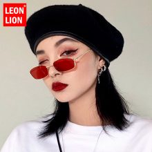 LeonLion 2018 Mirror Street Beat Sunglasses Women/Men Brand Designer Vintage Glasses Lady Driving UV400 Oculos De Sol Gafas