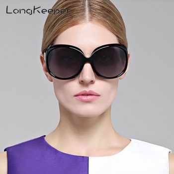 LongKeeper Sunglasses Women Polarized UV400 Oversized Vintage Sunglasses Female Sun Glasses Shades 3113