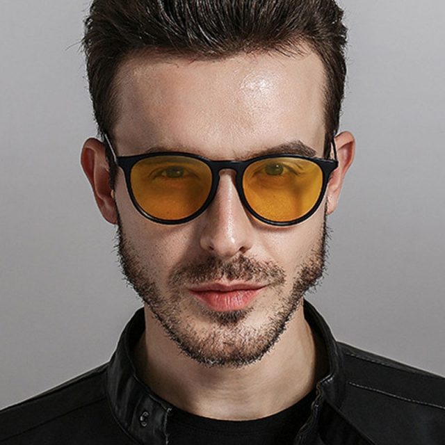 SIMPRECT 2019 Retro Sunglasses Men Polarized UV400 High Quality Driving Round Sun Glasses Brand Vintage Lunette De Soleil Homme