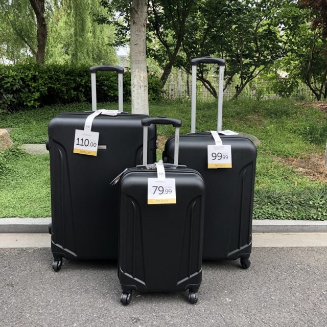TRAVEL TALE 20″24″28″ inch ABS cheap rolling luggage set Tsa expandable trolley travel bag set with wheels