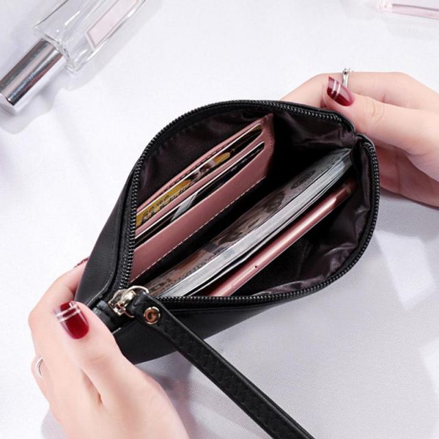 Women Clutch Bag Simple Black Pu Leather Crossbody Bags Enveloped Shaped Messenger Shoulder Bags Big Sale Pochette Femme Z95